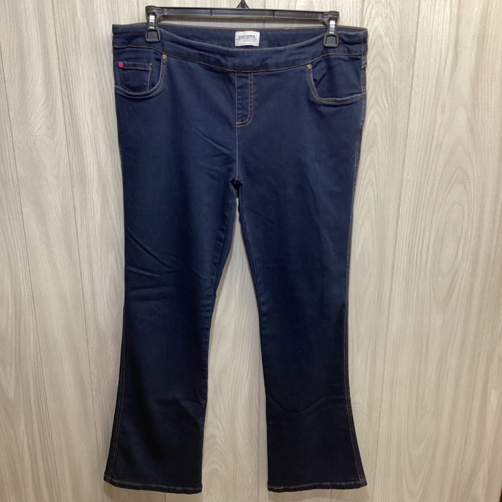 PAJAMA JEANS Women's (Size L) Pull On Stretch Jeans w/ Drawstring Pockets